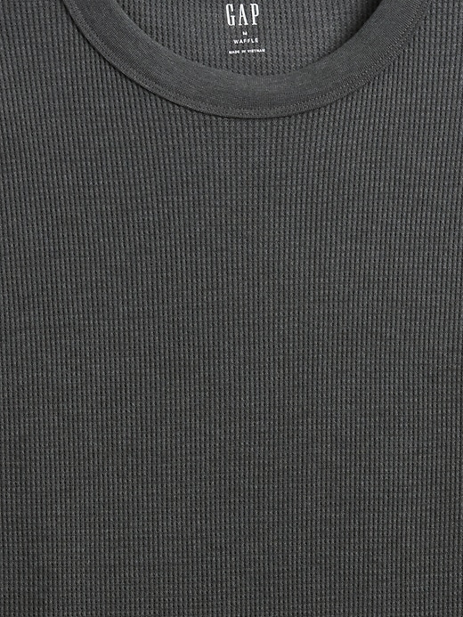 Image number 4 showing, Waffle-Knit Crewneck T-Shirt