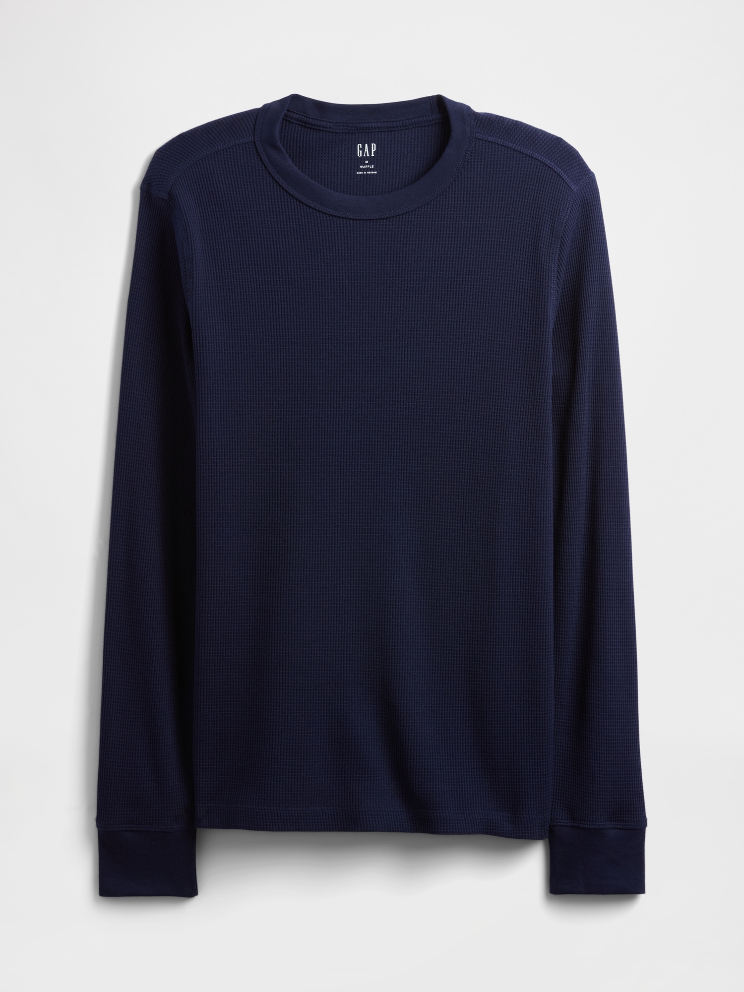 Gap Factory Waffle-knit Crewneck T-shirt In Blue