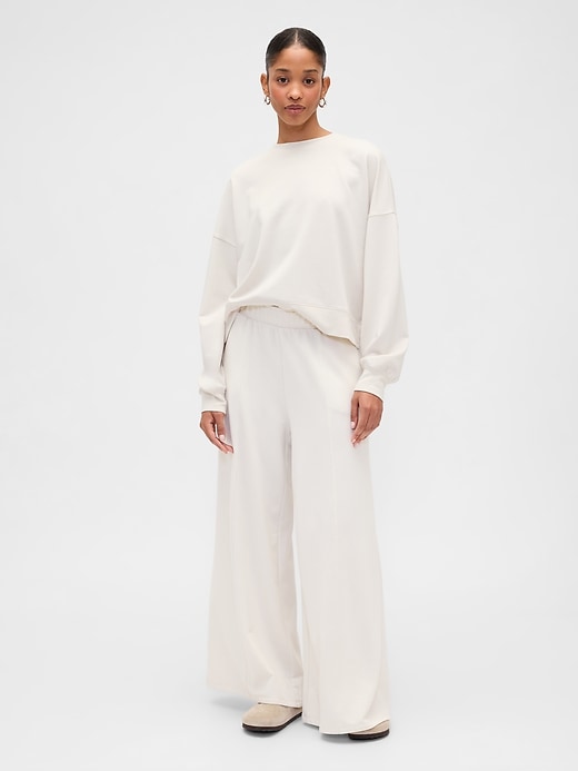 Image number 1 showing, Pull-On Super-Wide Seamed Leggings