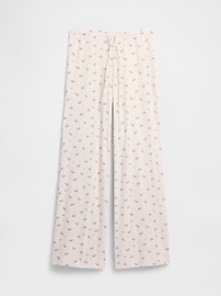 Relaxed Pointelle Wide-Leg PJ Pants