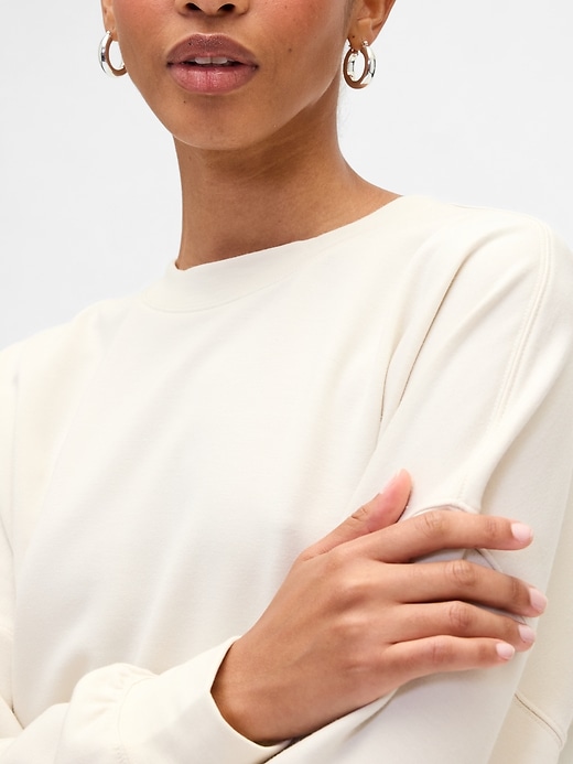 Image number 4 showing, Oversized Balloon Sleeve Crewneck Sweatshirt