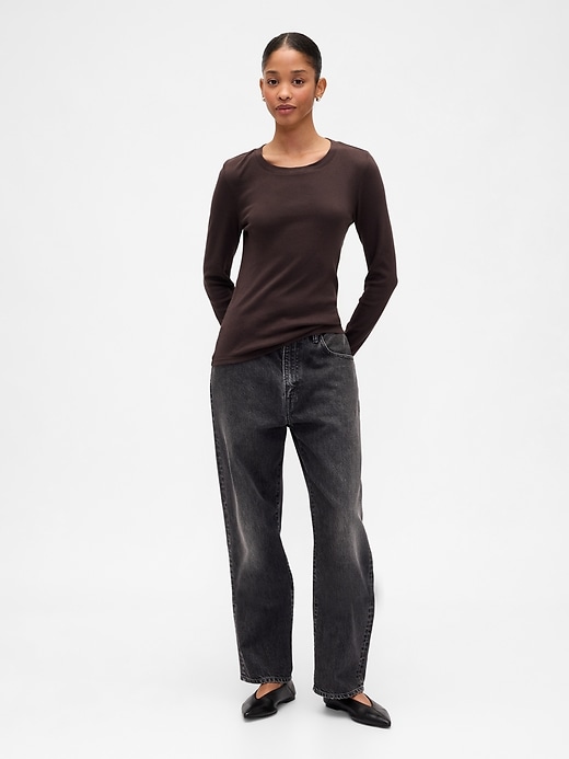 Image number 3 showing, Modern Ribbed Crewneck T-Shirt