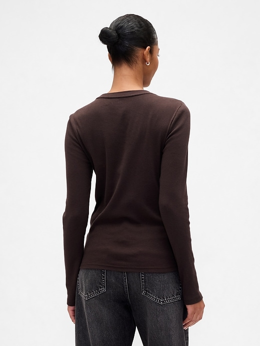 Image number 2 showing, Modern Ribbed Crewneck T-Shirt