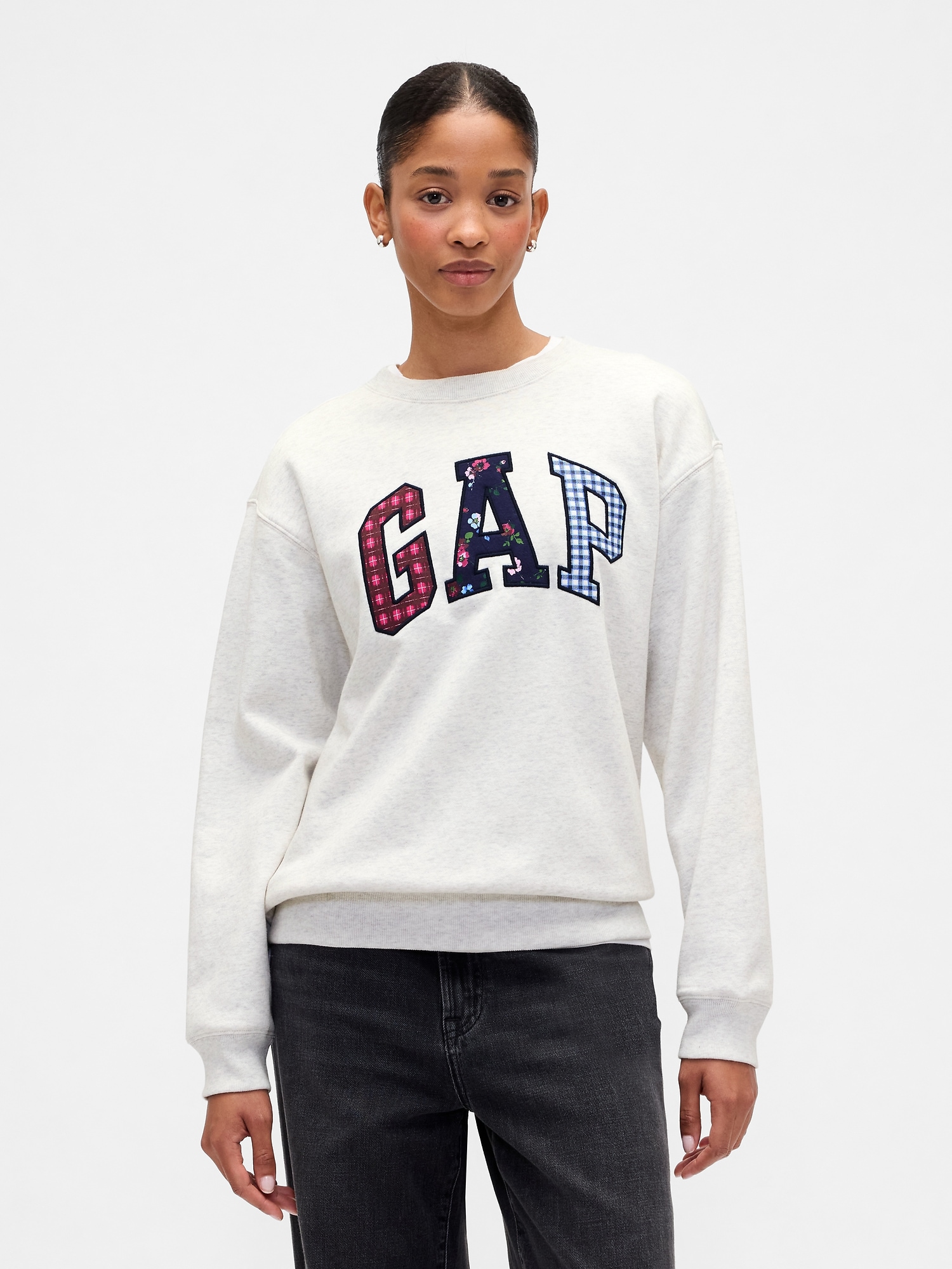 Gap Logo Sweatshirt - Pale Grey Heather