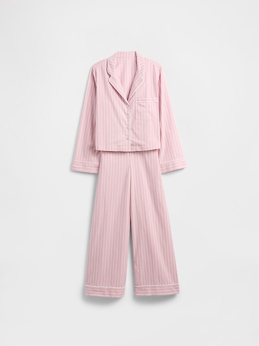 Image number 4 showing, Relaxed Poplin PJ Set