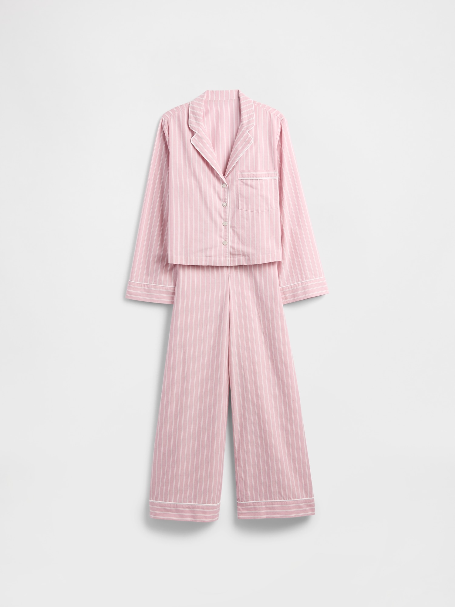 Gap Factory Relaxed Poplin Pj Set In Pink