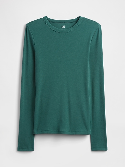 Image number 5 showing, Essential Ribbed Crewneck T-Shirt