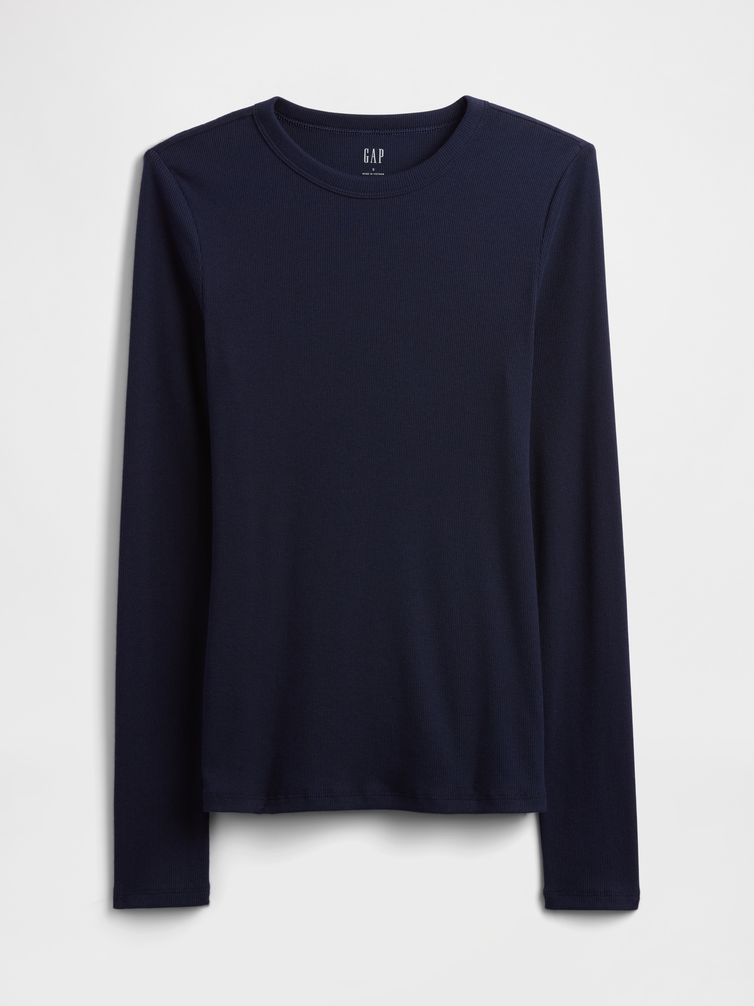Gap Factory Essential Ribbed Crewneck T-shirt In Blue