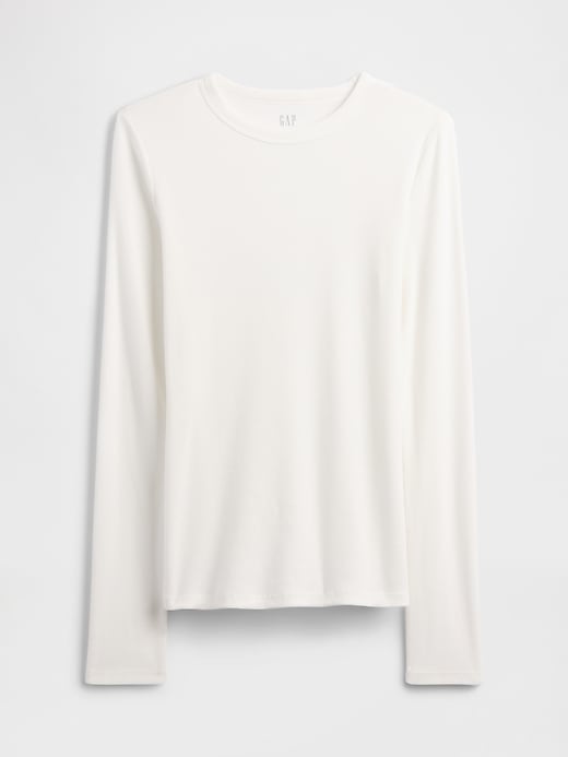 Image number 5 showing, Essential Ribbed Crewneck T-Shirt