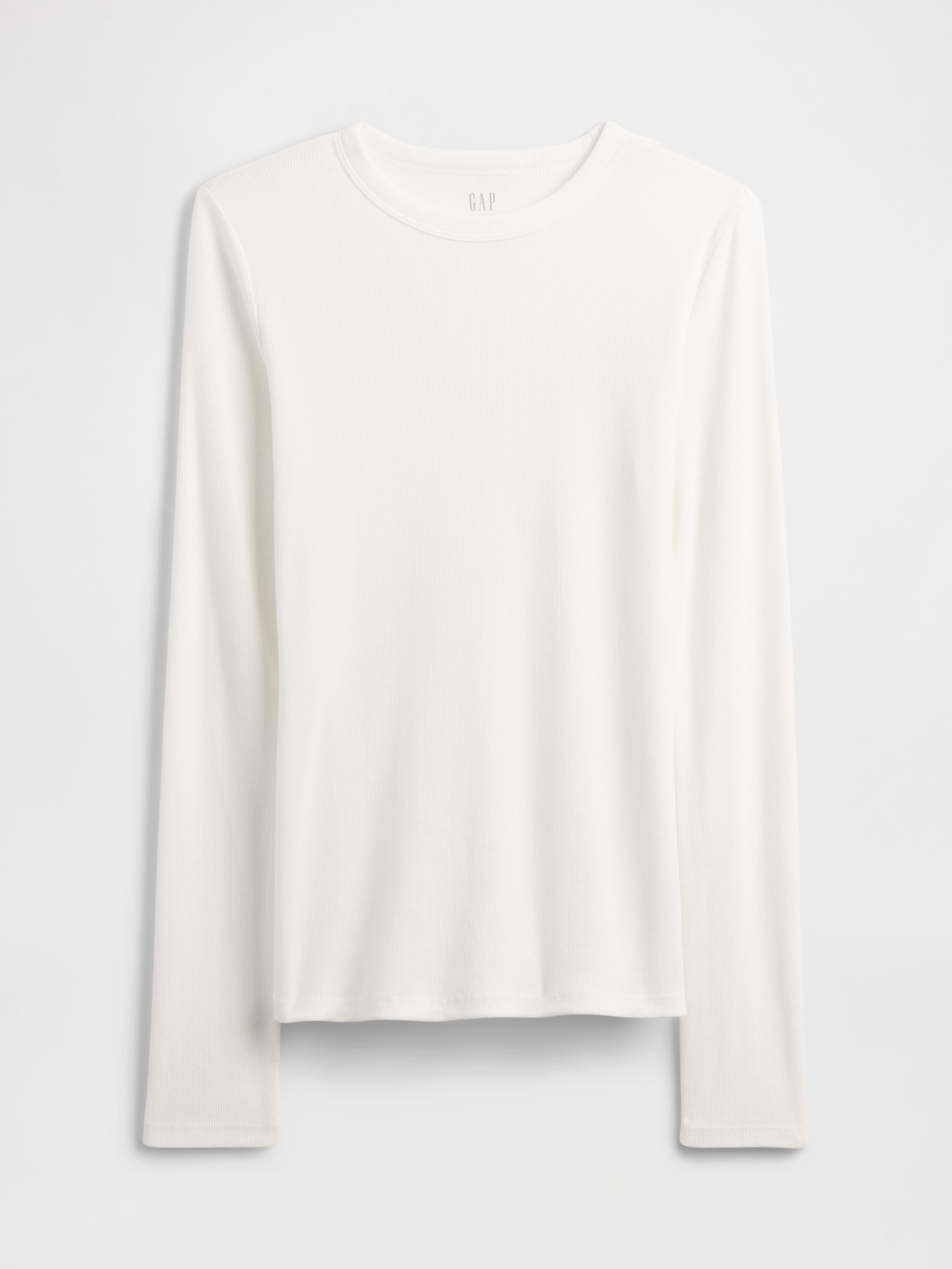Gap Factory Essential Ribbed Crewneck T-shirt In White