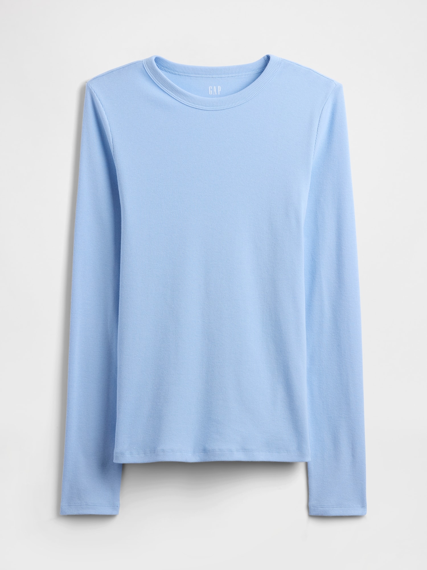 Gap Factory Essential Ribbed Crewneck T-shirt In Blue