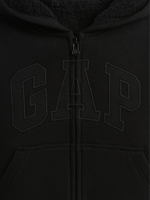Image number 3 showing, babyGap Logo Sherpa-Lined Zip Hoodie