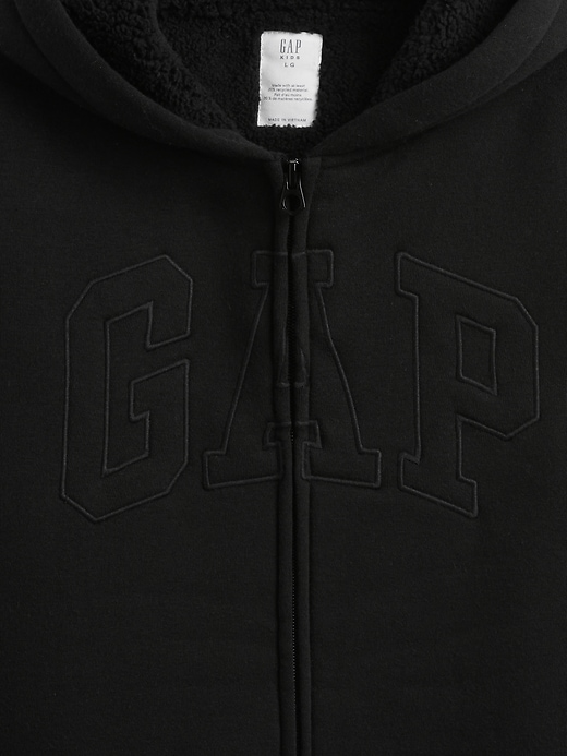 Image number 3 showing, Kids Gap Logo Sherpa Zip Hoodie