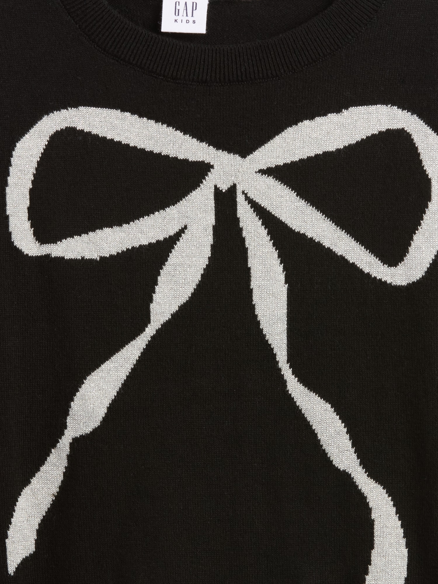 Gap Factory Kids Relaxed Intarsia Sweater In Black