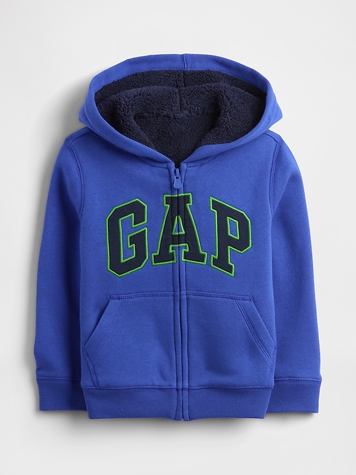 Image number 1 showing, babyGap Logo Sherpa-Lined Zip Hoodie
