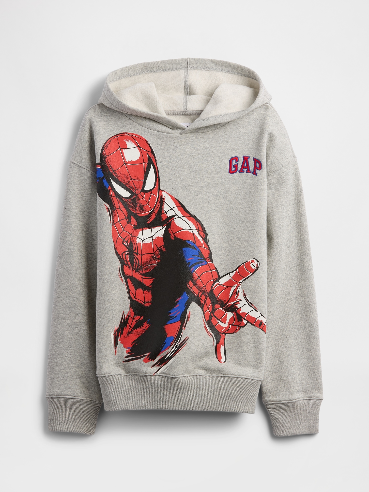 GapKids | Marvel Spider-Man Relaxed Graphic Hoodie - Grey