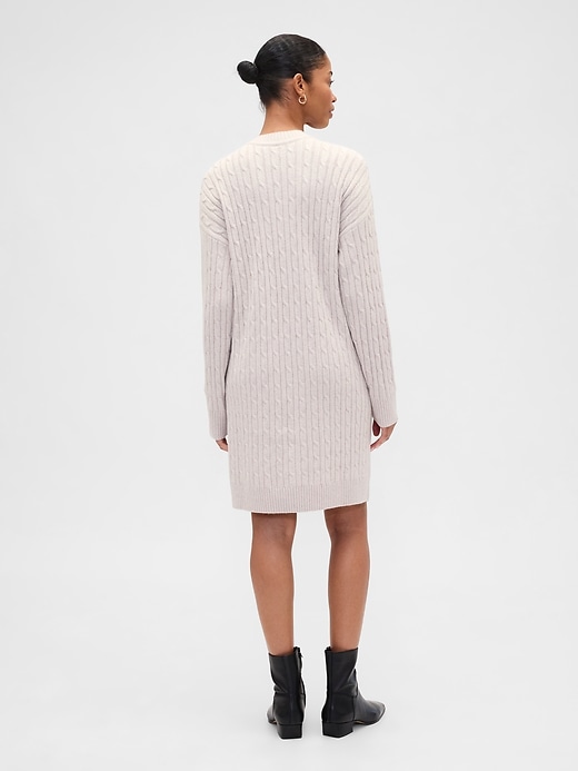 Image number 2 showing, CashSoft Relaxed Crewneck Sweater Mini Dress