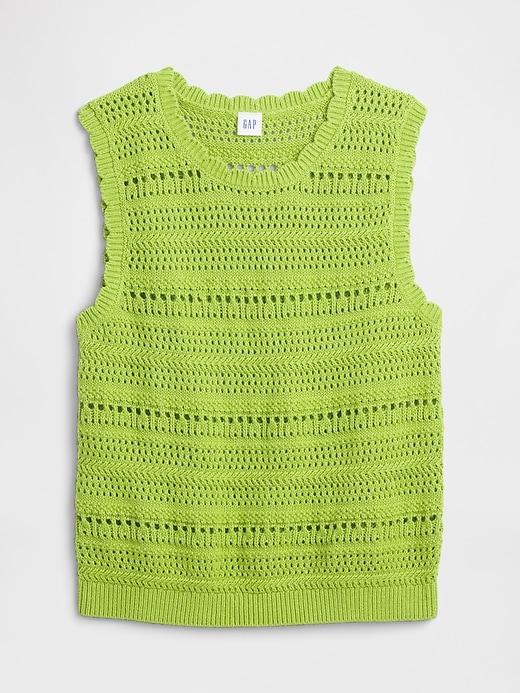 Image number 5 showing, Sleeveless Mixed-Stitch Sweater Tank Top