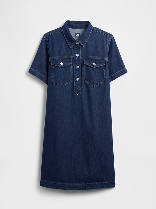 Image number 6 showing, Relaxed Denim Mini Dress