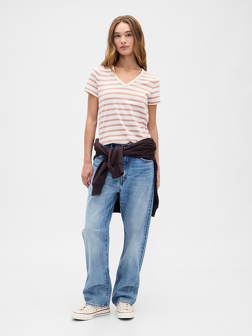Image number 3 showing, Favorite Stripe V-Neck T-Shirt