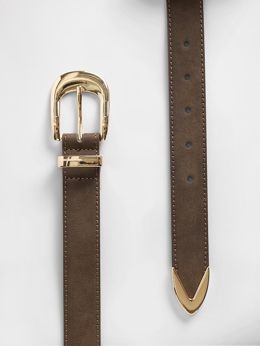 Image number 2 showing, Vegan-Suede Belt