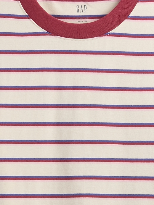 Image number 4 showing, Vintage Soft Stripe Boxy T-Shirt