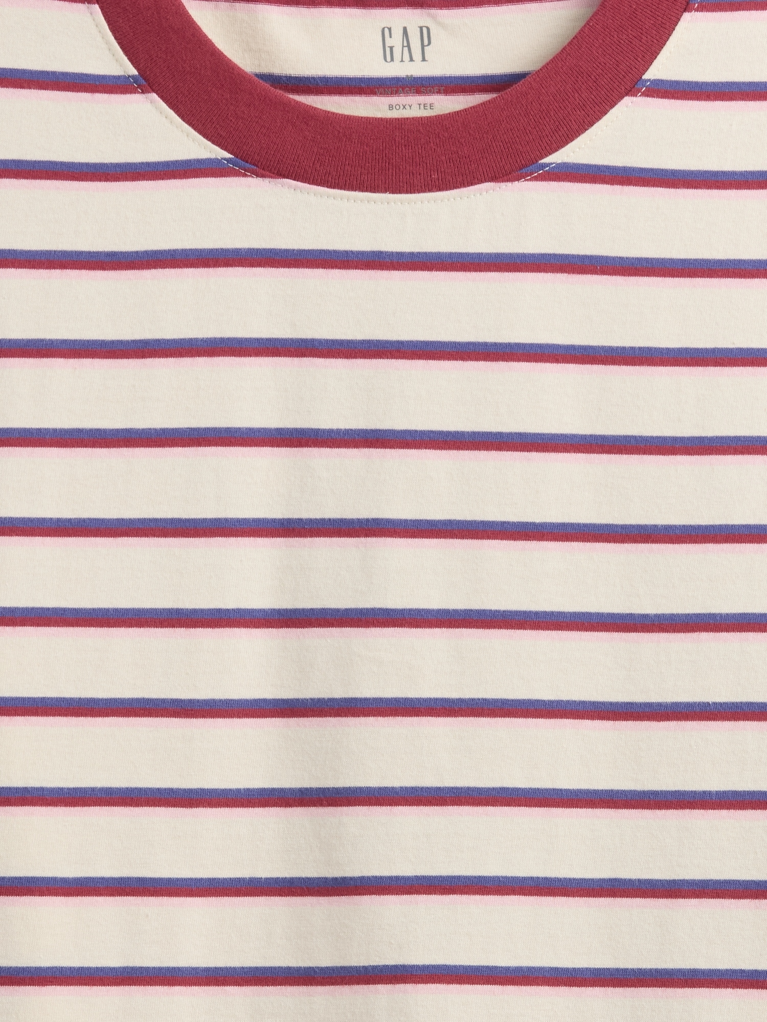 Gap Factory Vintage Soft Stripe Boxy T-shirt In Multi
