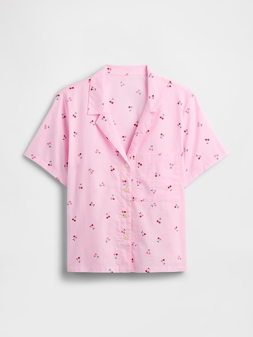 Image number 4 showing, Print Poplin PJ Shirt