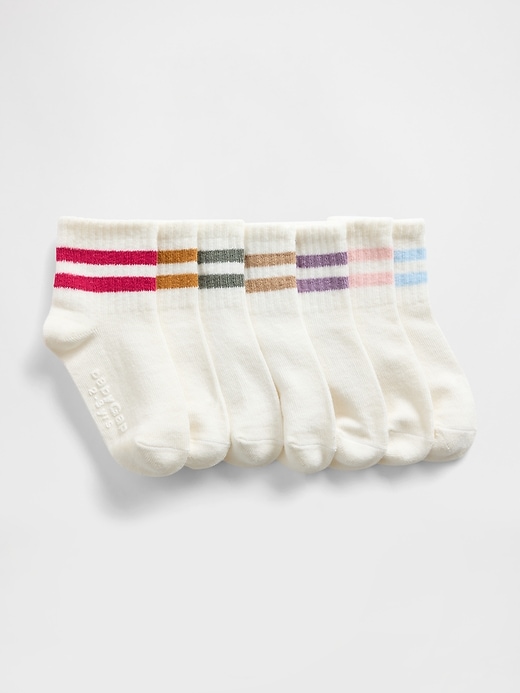 View large product image 1 of 1. babyGap Stripe Crew Socks (7-Pack)
