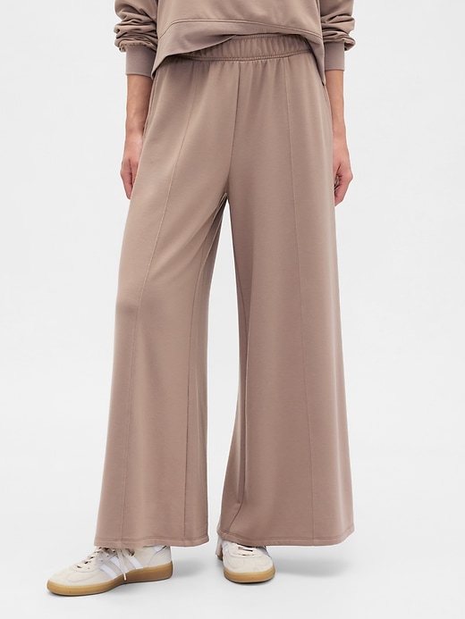 Image number 3 showing, Pull-On Super-Wide Seamed Leggings