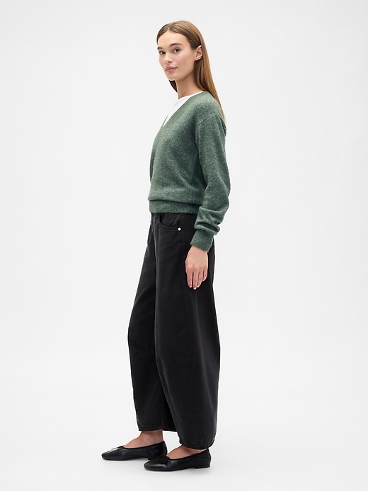 Image number 3 showing, High Rise Horseshoe Crop Jeans