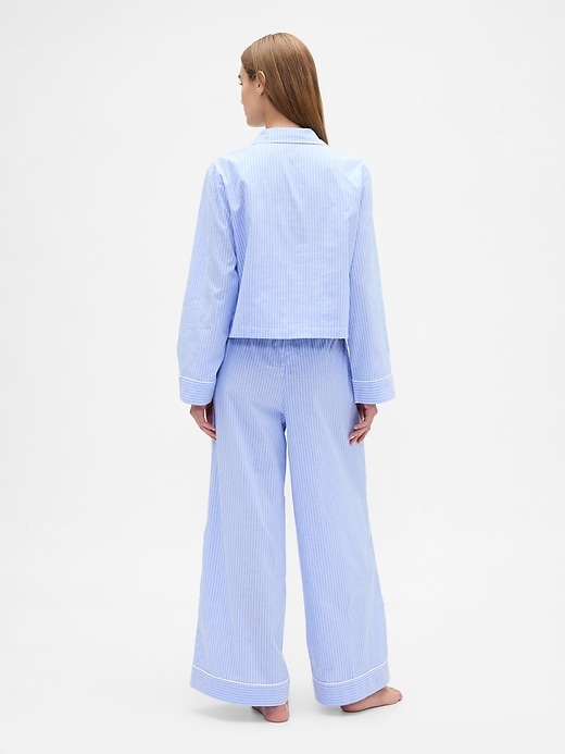 Image number 2 showing, Relaxed Poplin PJ Set