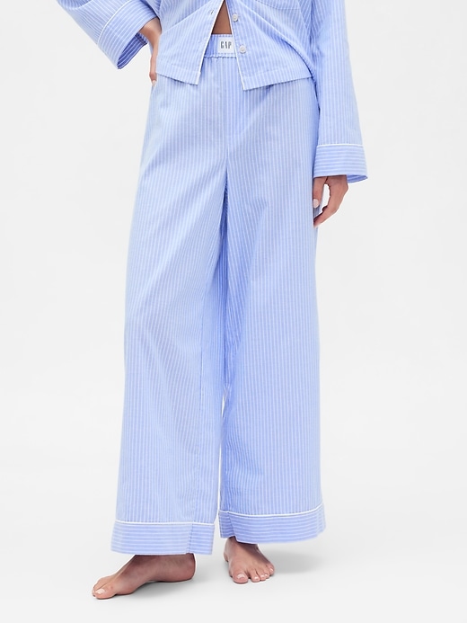 Image number 3 showing, Relaxed Poplin PJ Set