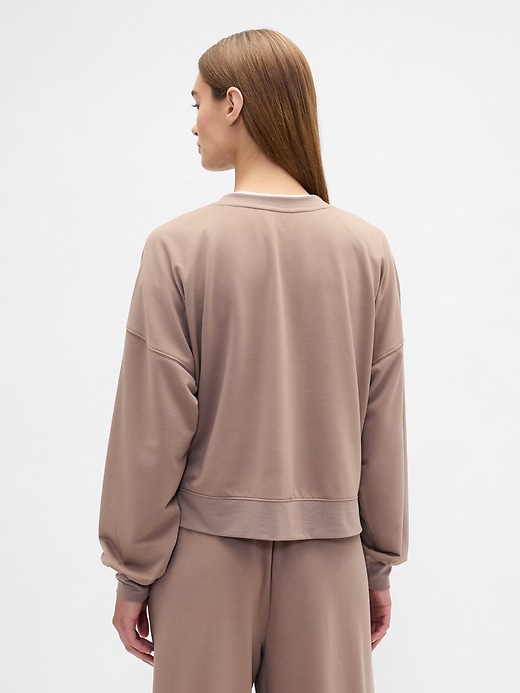 Image number 2 showing, Oversized Balloon Sleeve Crewneck Sweatshirt