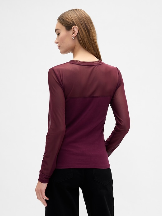 Image number 2 showing, Stretch Jersey Mesh Top
