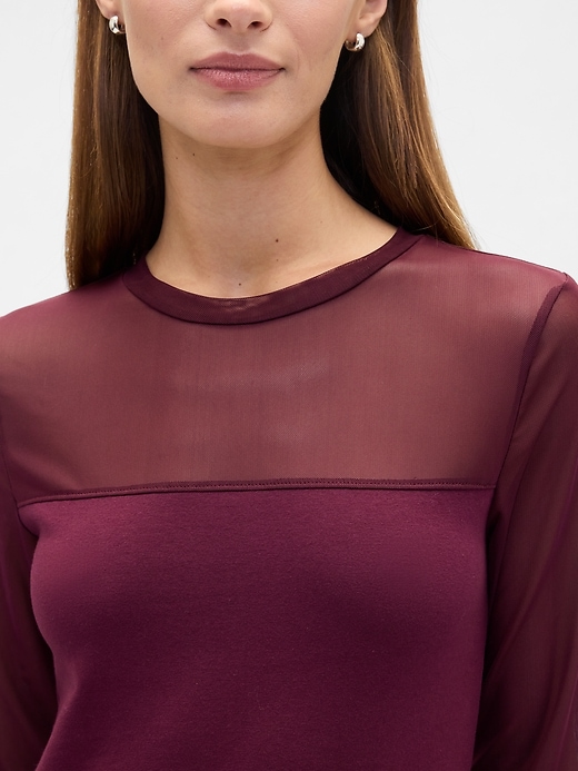 Image number 4 showing, Stretch Jersey Mesh Top