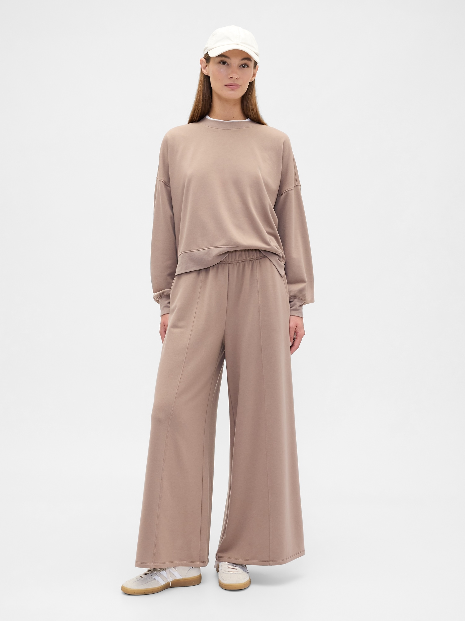 Pull-On Super-Wide Seamed Leggings - Mountain Trail