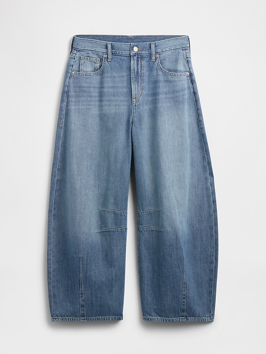 Image number 7 showing, High Rise Horseshoe Crop Jeans