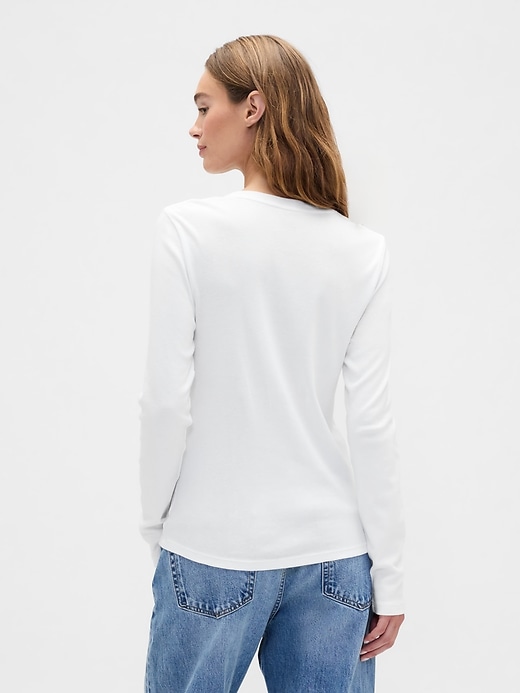 Image number 2 showing, Modern Ribbed Crewneck T-Shirt