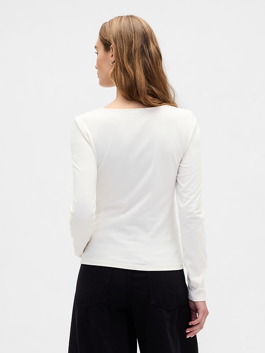Image number 2 showing, Twist-Front Sweetheart Top