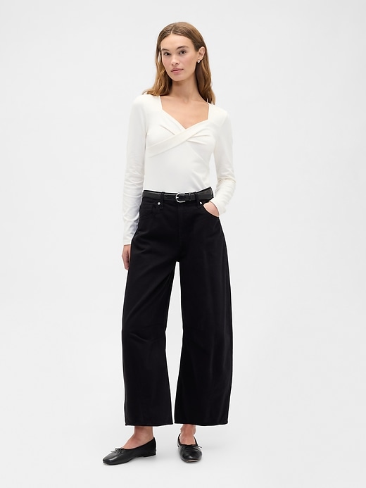 Image number 3 showing, Twist-Front Sweetheart Top