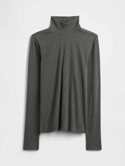 Image number 5 showing, Ribbed Turtleneck T-Shirt