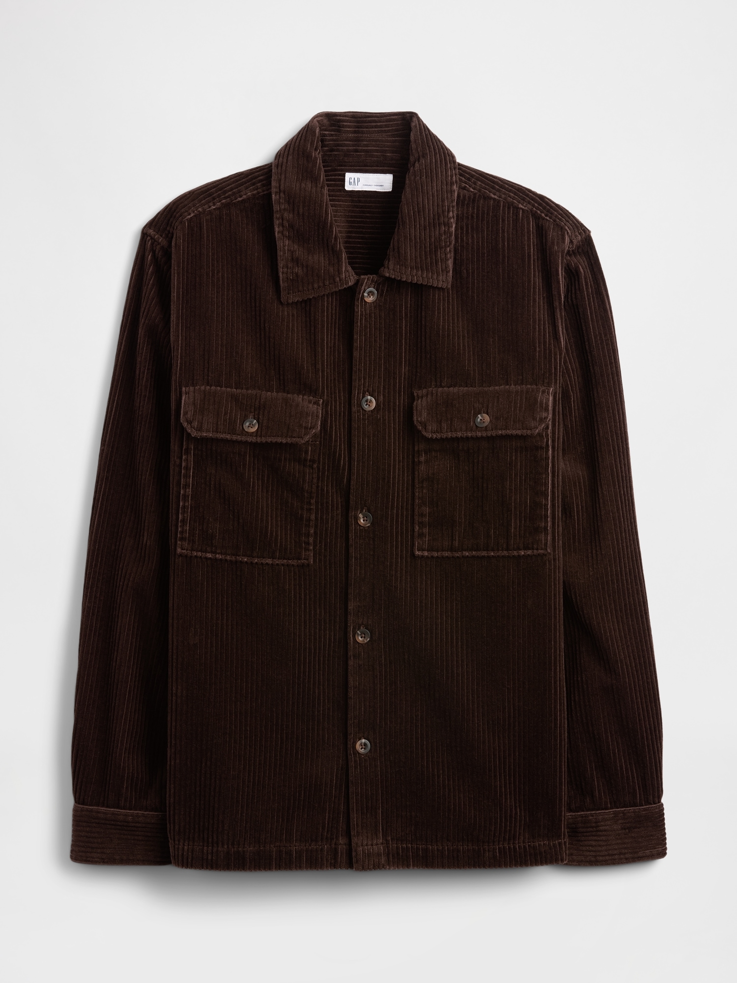 Gap Factory Relaxed Corduroy Overshirt In Brown