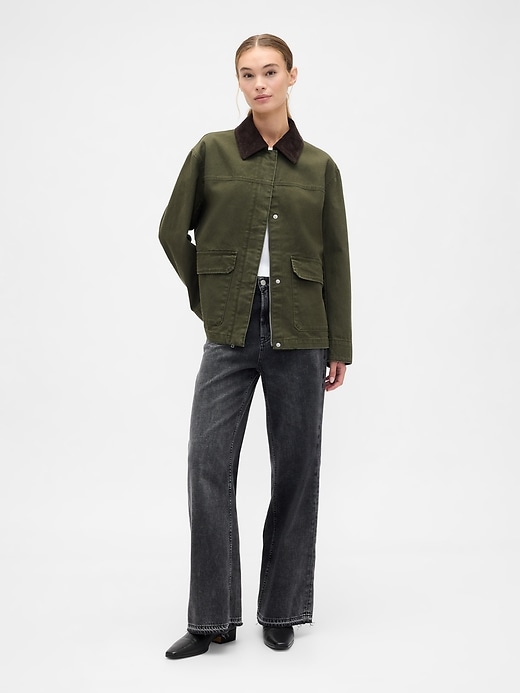 Image number 3 showing, Relaxed Canvas Barn Jacket