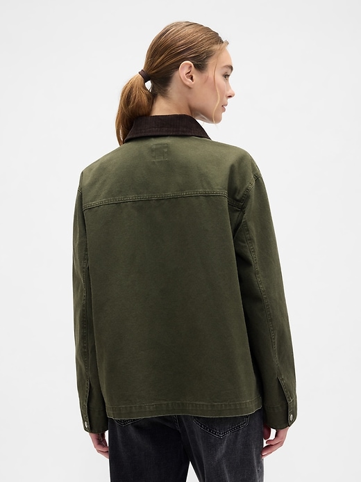 Image number 2 showing, Relaxed Canvas Barn Jacket