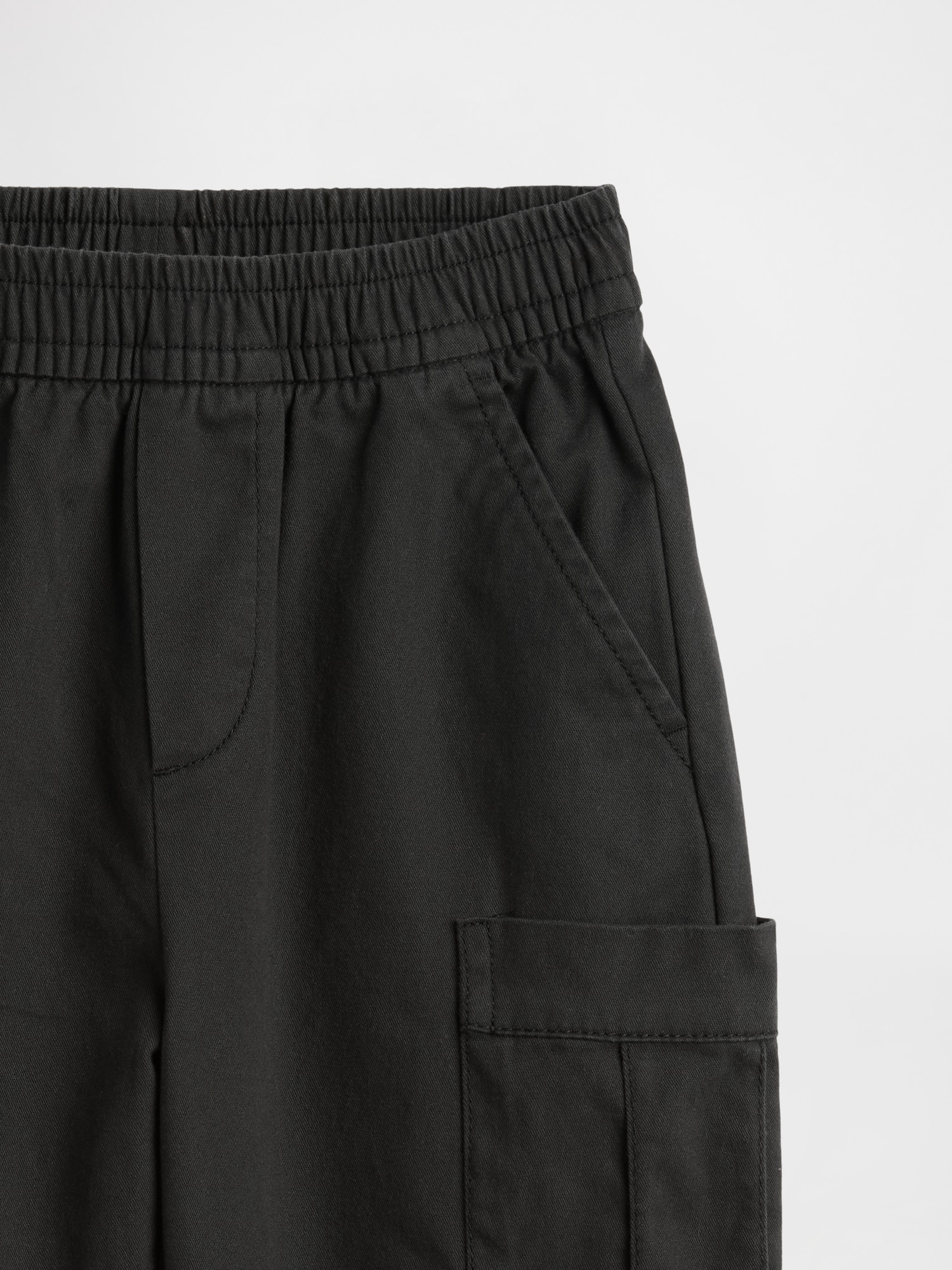Gap Factory Babygap Pull-on Barrel Pants In Black