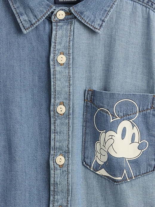 Image number 3 showing, babyGap &#215 Disney Mickey Mouse Denim Shirt