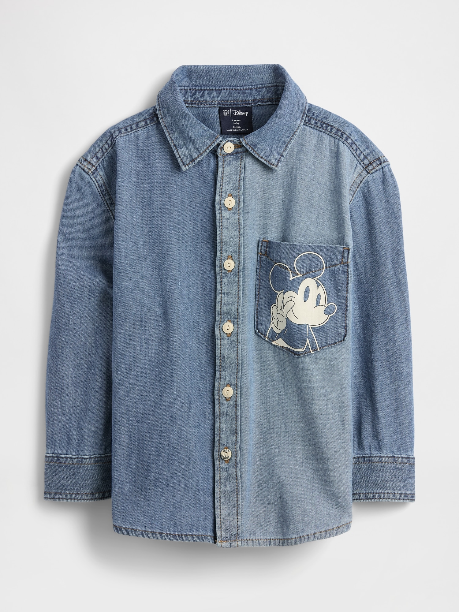 babyGap × Disney Mickey Mouse Denim Shirt