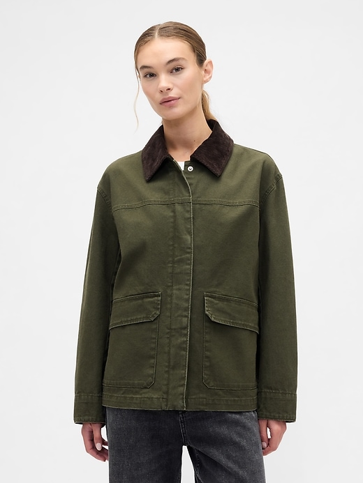 Image number 1 showing, Relaxed Canvas Barn Jacket