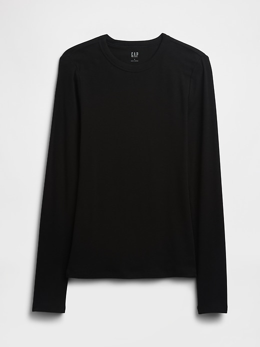Image number 5 showing, Essential Ribbed Crewneck T-Shirt